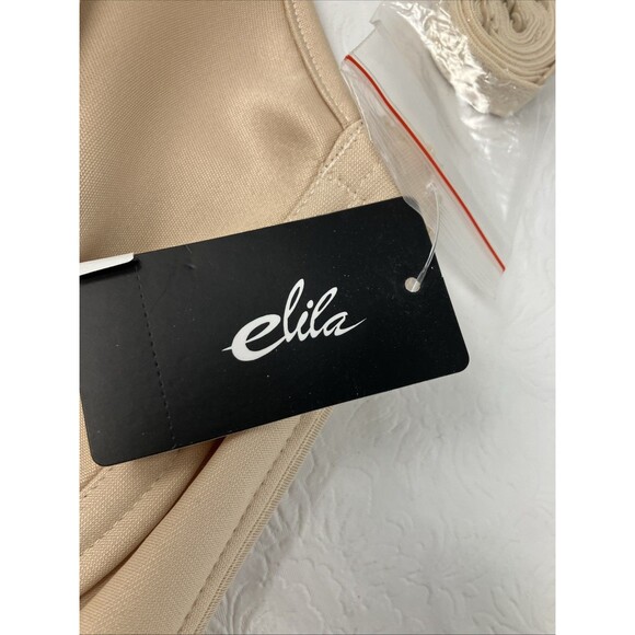 NWT Elila Plus Size Beige Strapless Convertible Straps Nude Bra Not Padded 44D - Picture 2 of 12
